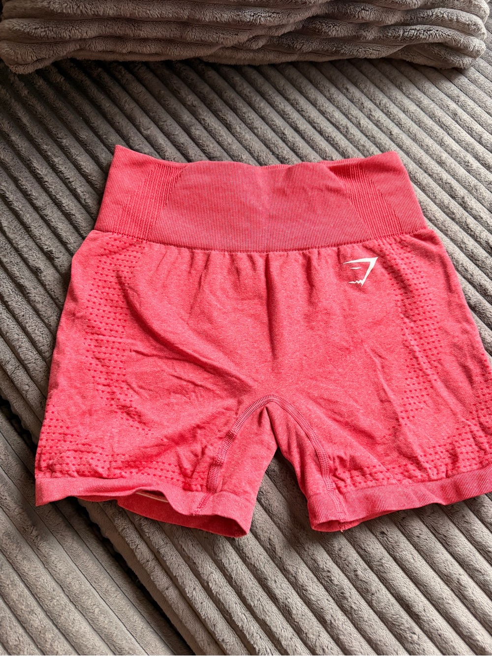 Gymshark Coral Seamless High-Waist Bike Shorts